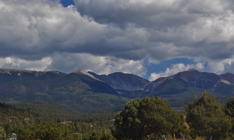 the Sangre de Cristo Mountains